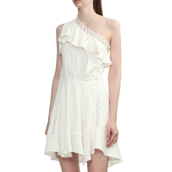 IRO Dresses & Skirts - NEW IRO IVORY ONE-SHOULDER MINI DRESS